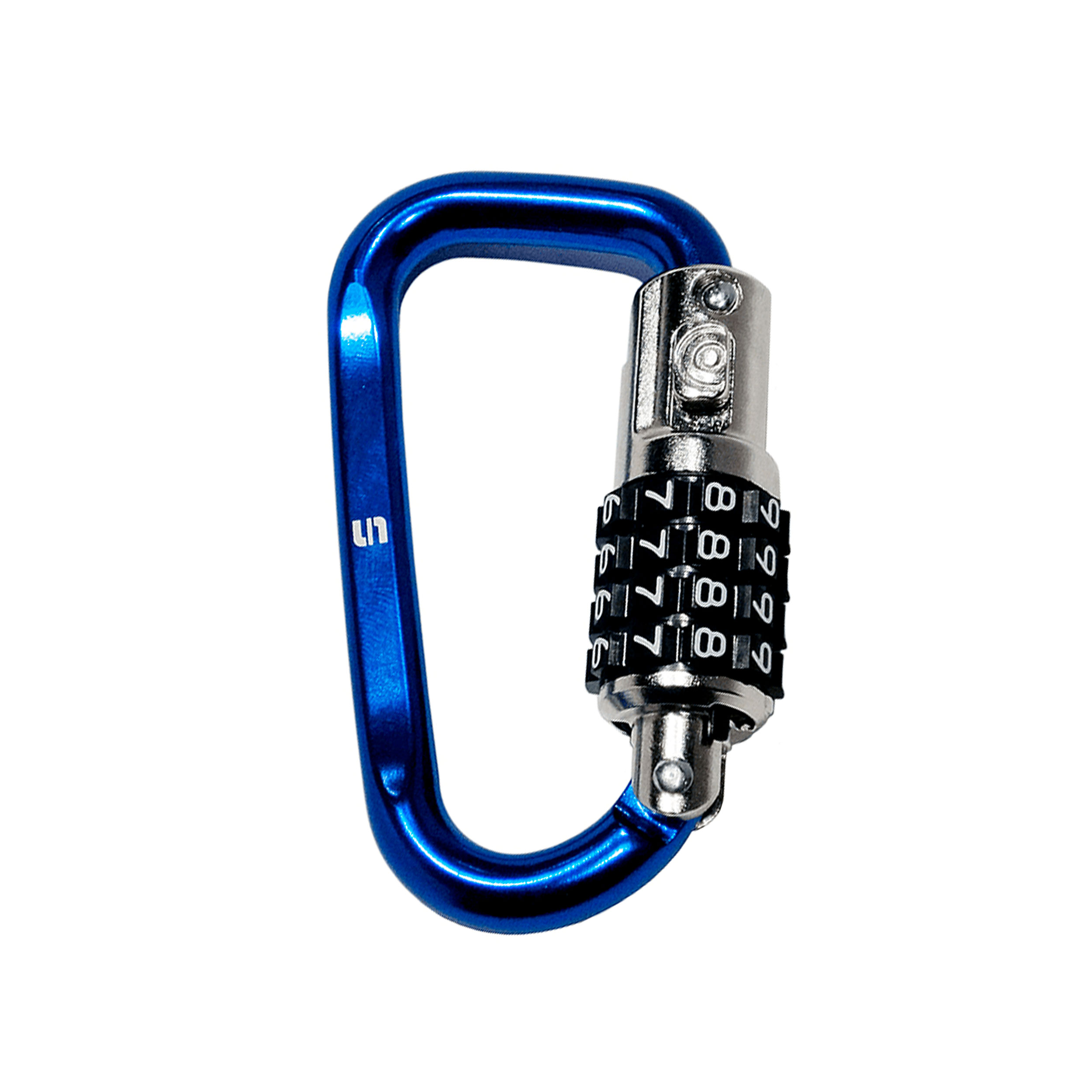 CANDADO MOSQUETON COMBINACION AZUL NEGRO SC NL310+